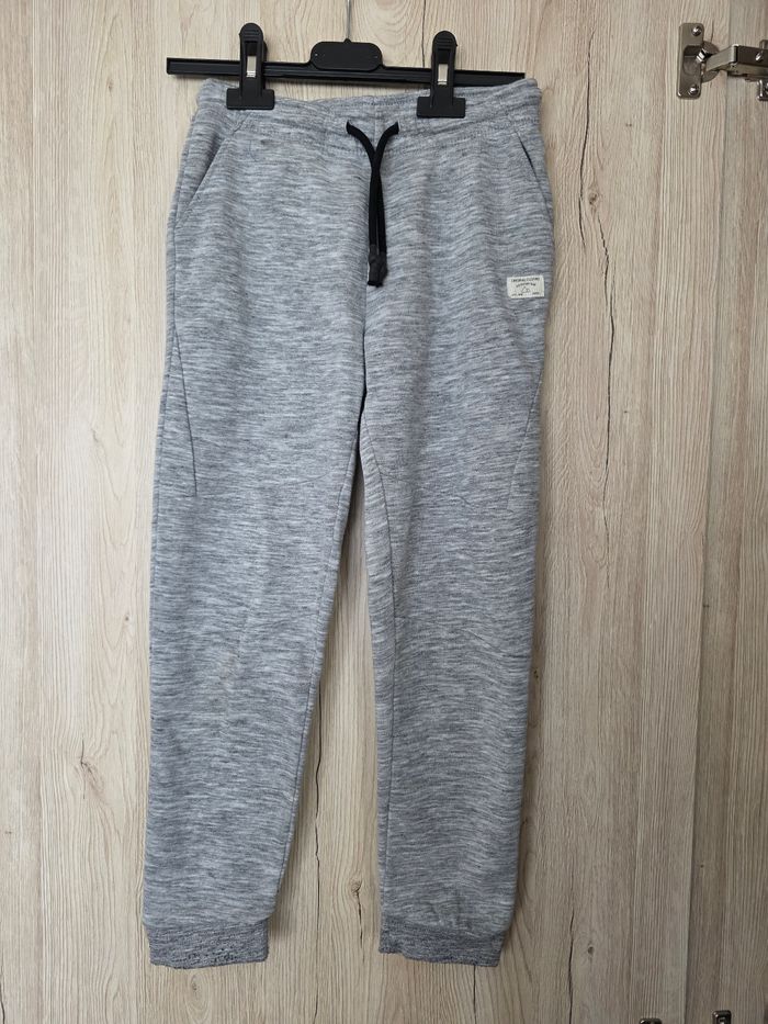 BAS DE JOGGING GARÇON GRIS CHINÉ 8ANS KIABI