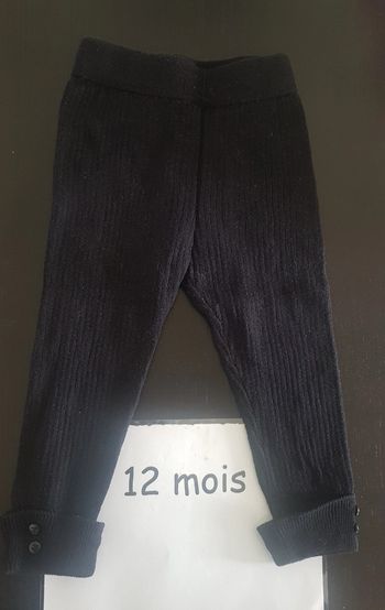 Legging côtelé grain de blé 12 mois