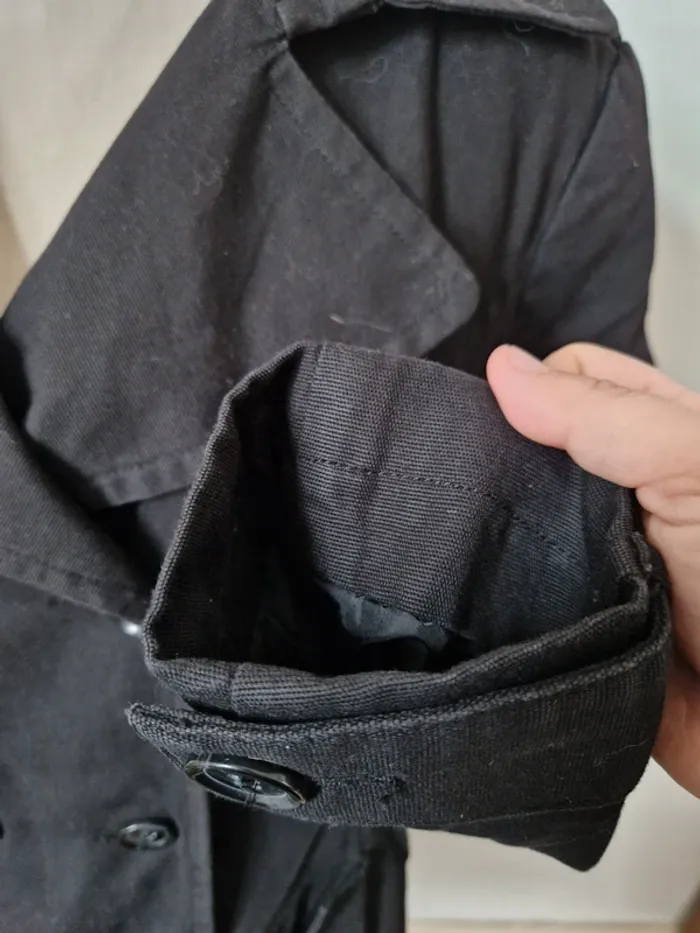 Manteau trench noir femme c&a taille 48 - photo numéro 4