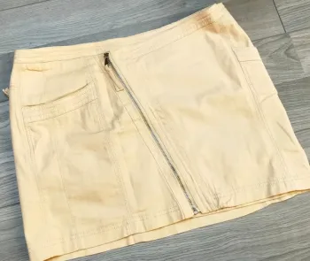 Jupe beige portefeuille XL 42 Cache Cache