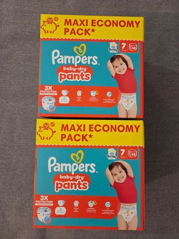 Lot couches pampers pants taille 7