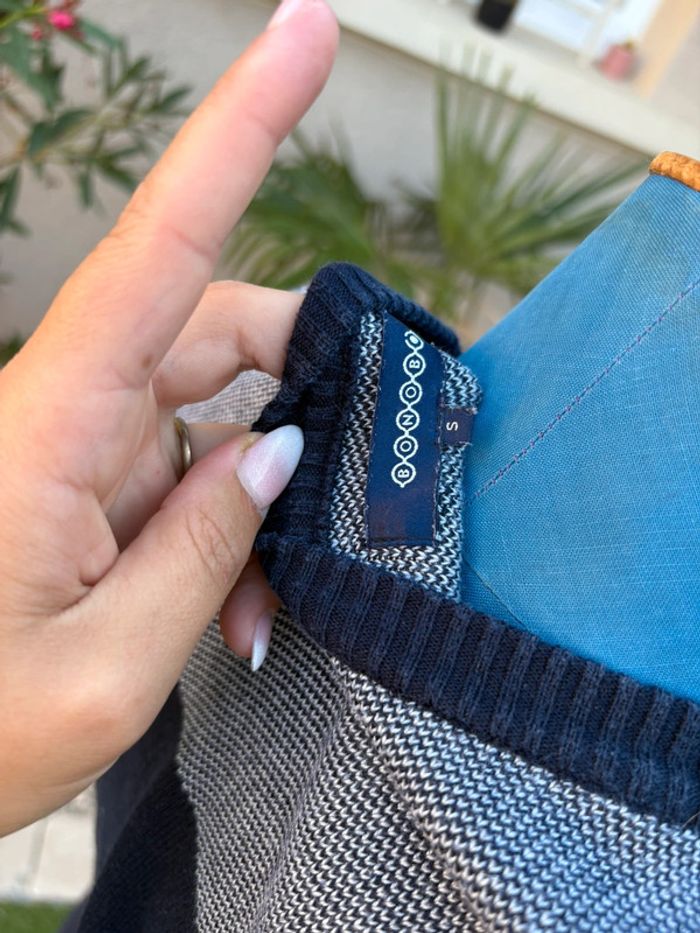 Pull bonobo - taille S/36 - bleu marine - en très bon état - photo numéro 4