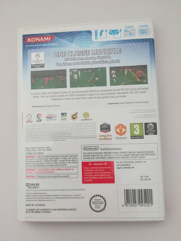 Jeu de Wii : "PES 2012" - photo numéro 2