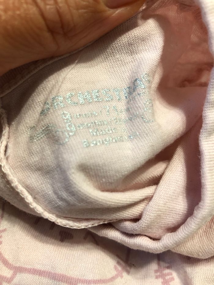 Pyjama rose pale Orchestra 9 mois - photo numéro 2