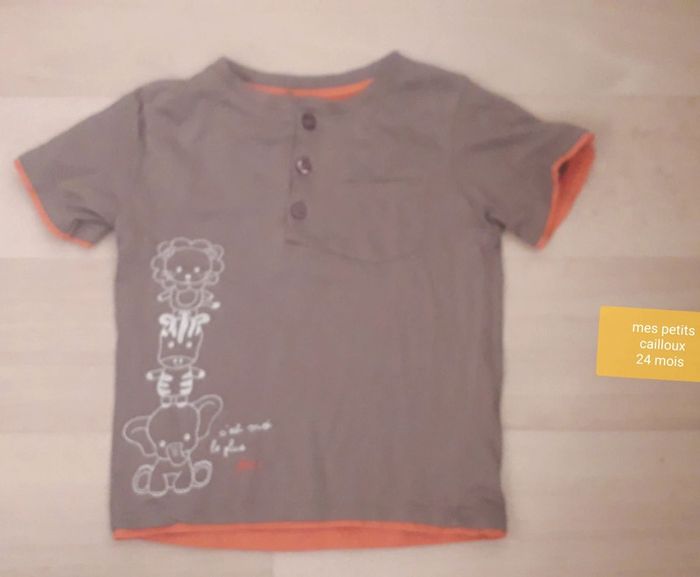 T-shirt mes petits cailloux 24 mois