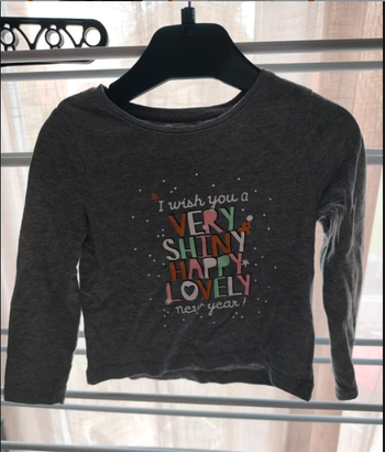 Pull léger fille gris 3 ans