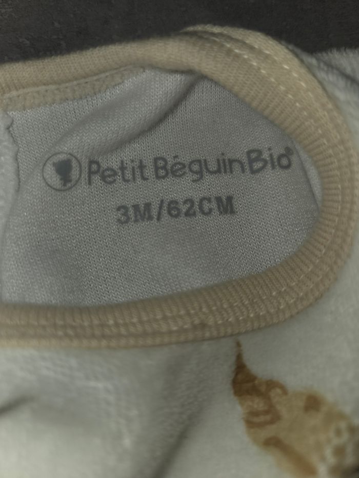 Pyjama + bodie ML petit beguin 3mois - photo numéro 4