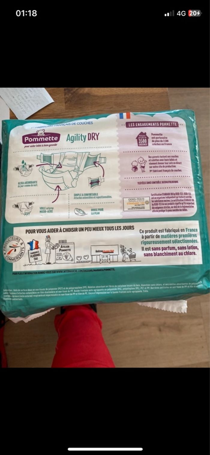 Paquet de couche pommette T.3 - photo numéro 2