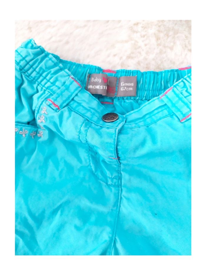 Pantalon en coton mi-saison pour bébé fille 6 mois Orchestra - photo numéro 2