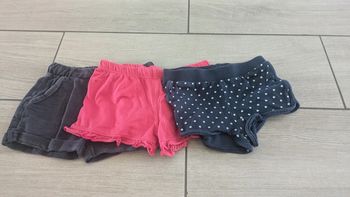 Lot short fille 2 ans
