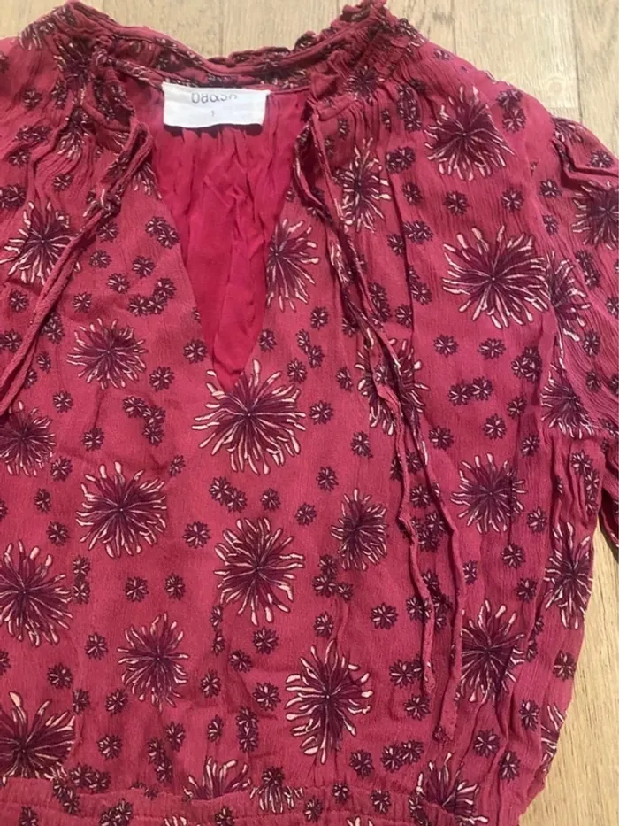 Robe courte bordeaux Ba&sh taille 1 - photo numéro 4