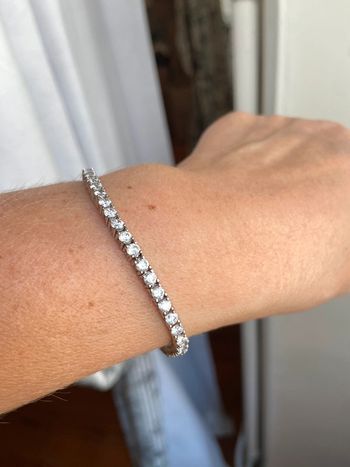 Bracelet style tennis argent et cristaux de Swarovski