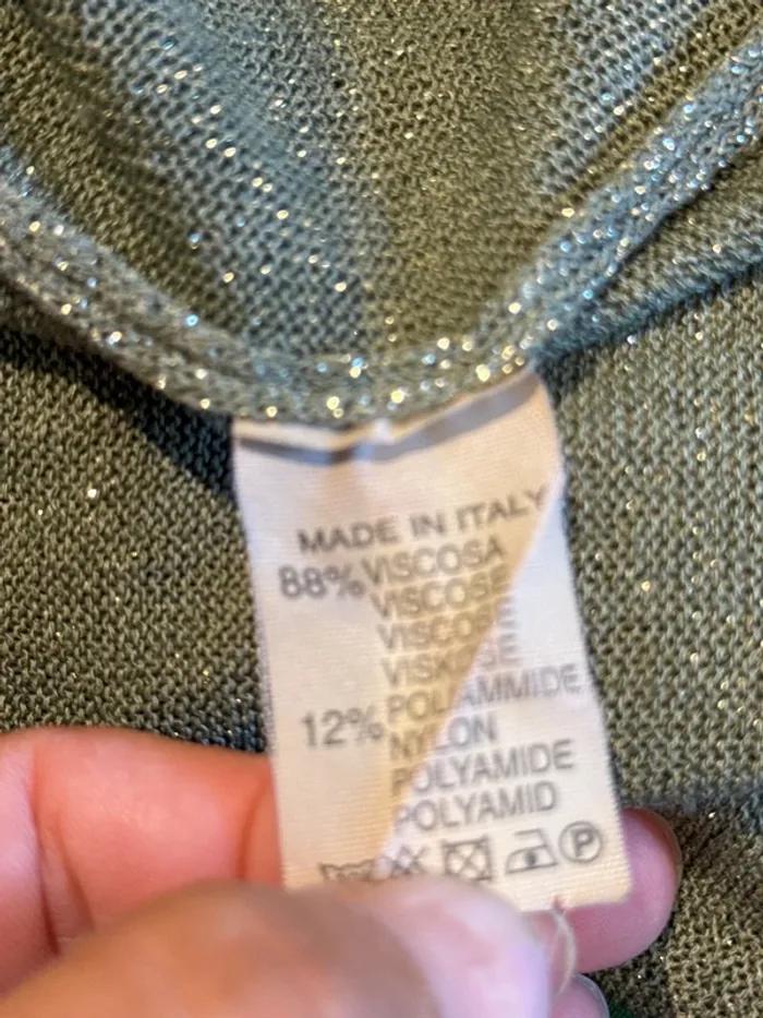 Joli T-shirt col, manches courtes scintillant femme - photo numéro 3