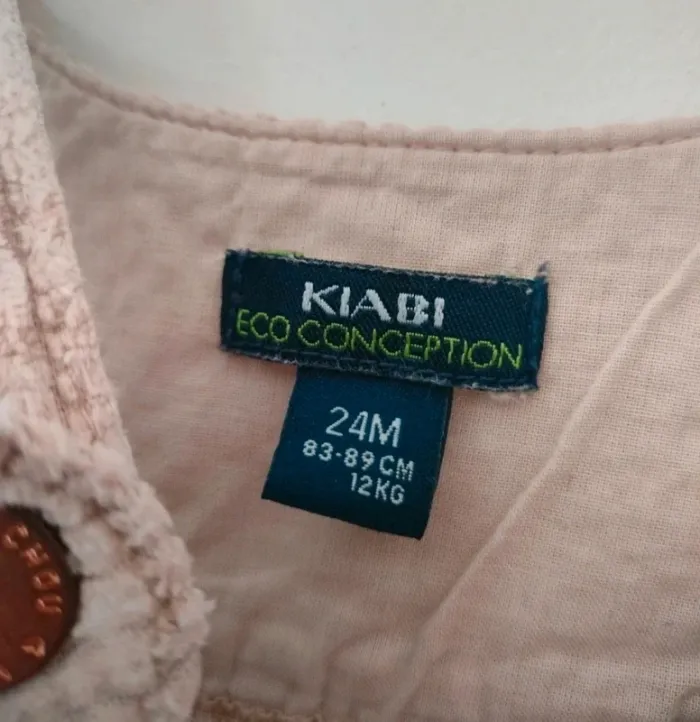 (c) Robe velours côtelé Kiabi 24mois - photo numéro 2
