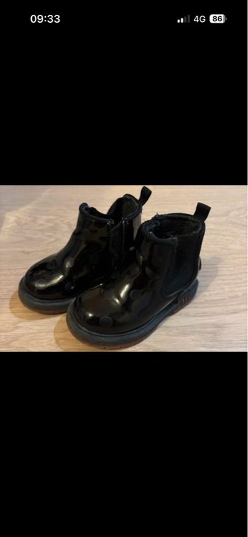 Bottine fille noir Minnie