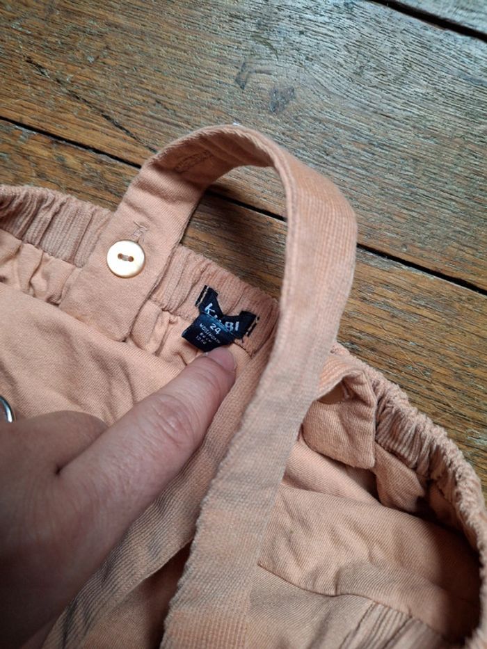 Barboteuse neuve beige velours côtelé kiabi 24 mois - photo numéro 3