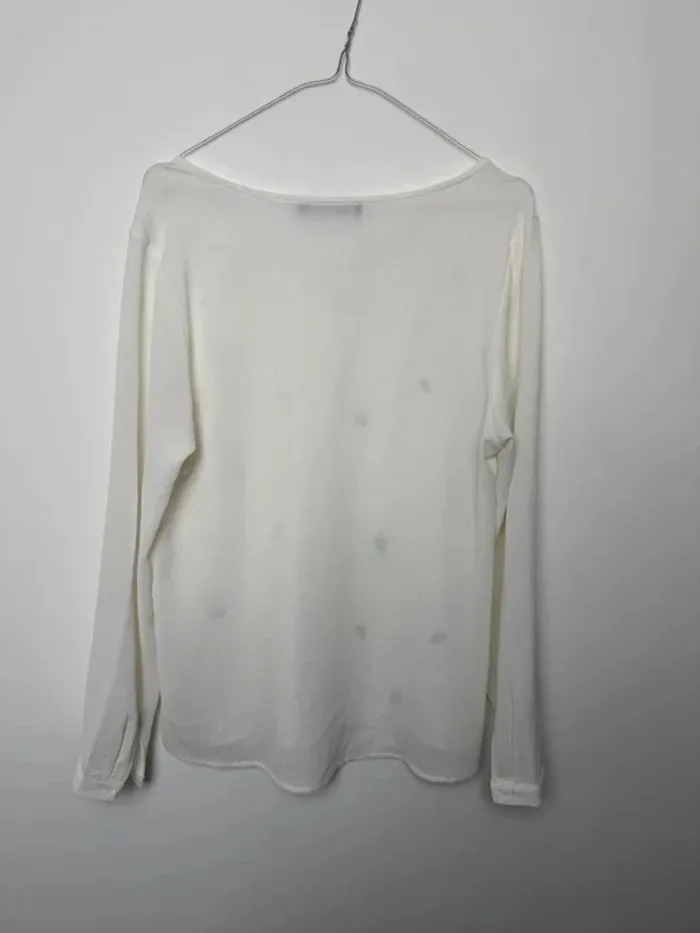 Blouse It Hippie blanche à motifs taile M comme neuve - photo numéro 3