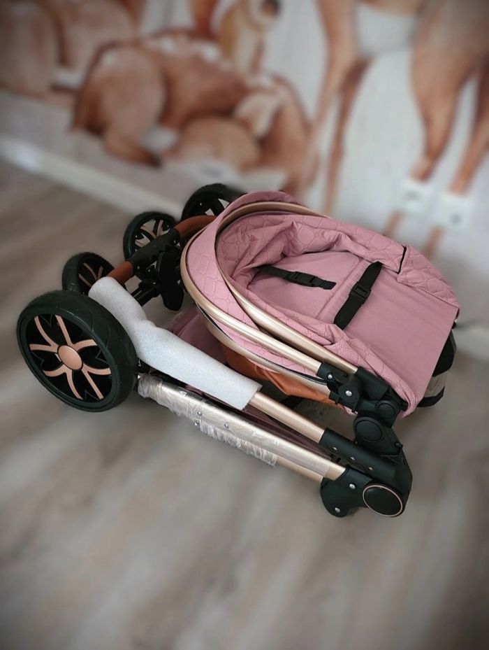 Poussette Trio Évolutive Rose -Complète et Polyvalente 🌸 - photo numéro 10