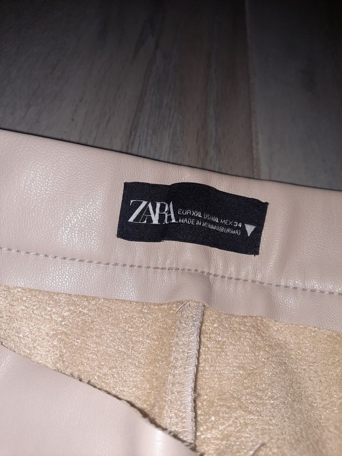 Pantalon cuire zara - photo numéro 2