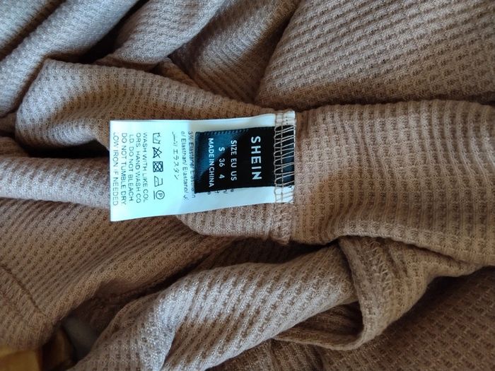Polo manches longues gauffré - photo numéro 5