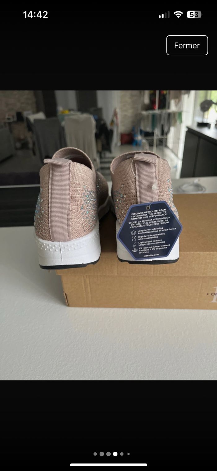Baskets à paillettes Bata 37 neuves - photo numéro 4