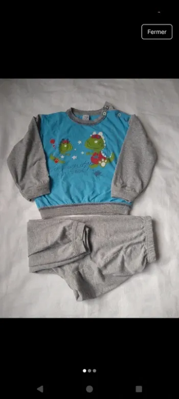Pyjamas garçon motif dragon