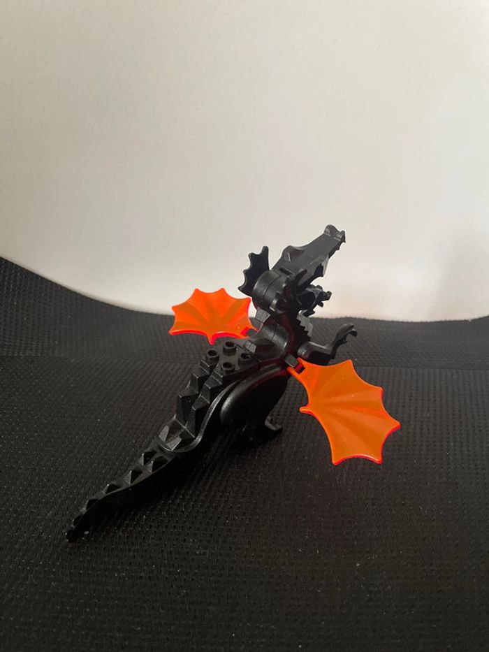 Lego castle minifigure mini figurine dragon noir 4818 6007 6047 6028 6097 6099 officiel - photo numéro 3
