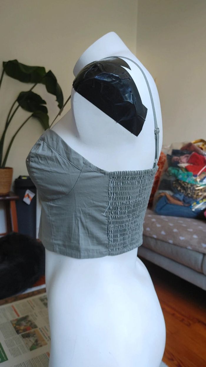 Crop Top bretelles bustier - photo numéro 3