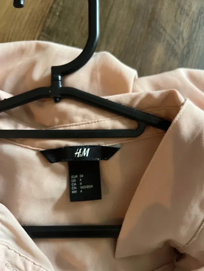 Chemise rose clair taille 34 h& m - photo numéro 5