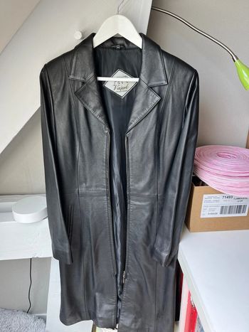 Veste en cuir véritable taille M