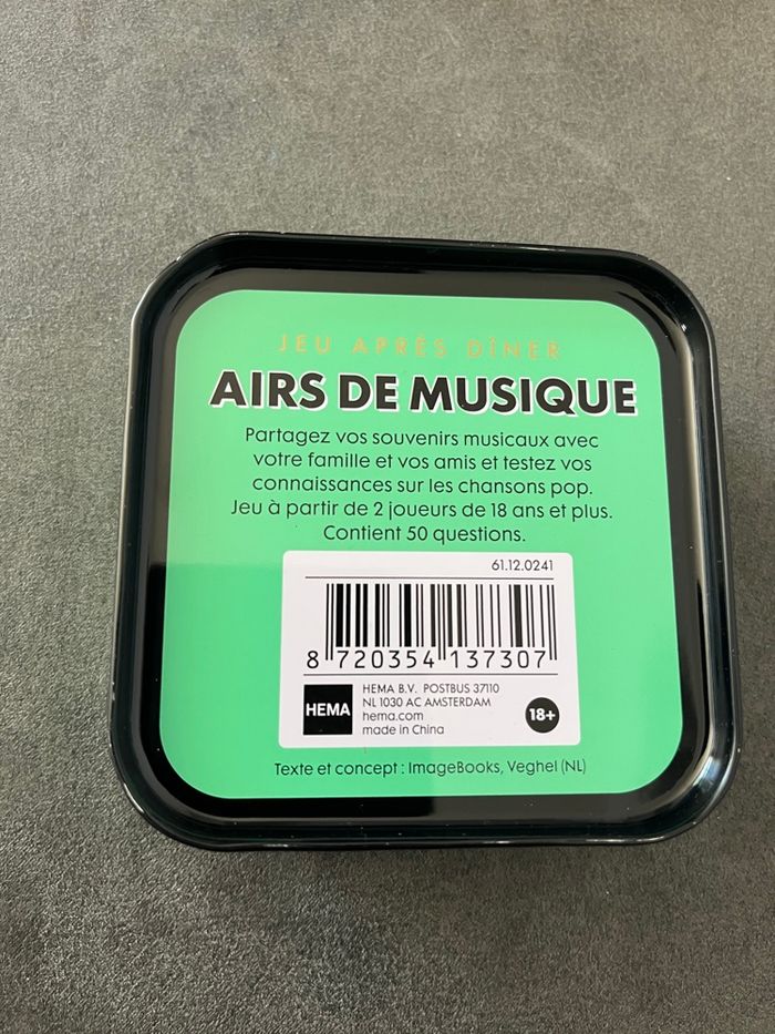 Jeu ambiance après dîner airs de musique hema - photo numéro 2
