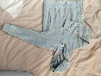 Veste zippée gris clair