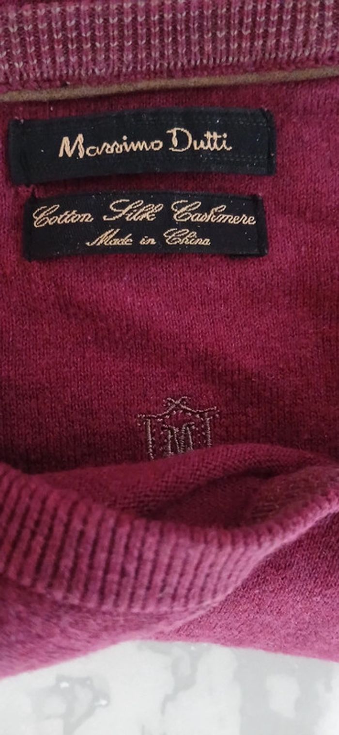 Cardigan massimo dutti taille S bordeaux bon état pull d'automne - photo numéro 6