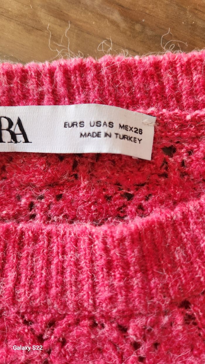 Pull rose zara - photo numéro 4