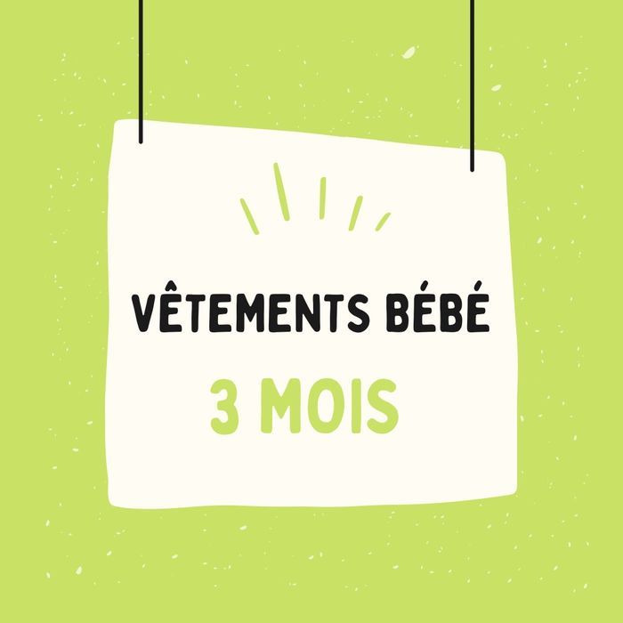 VÊTEMENTS BÉBÉ GARÇON 3 MOIS