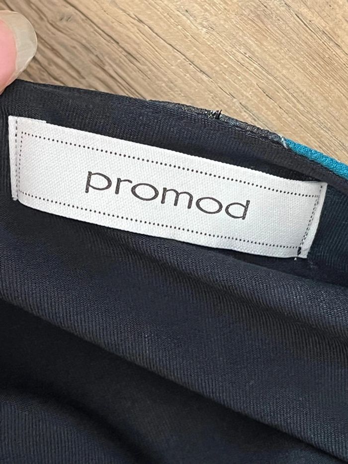 Robe fleurie noire et violette/bleue Promod - photo numéro 6