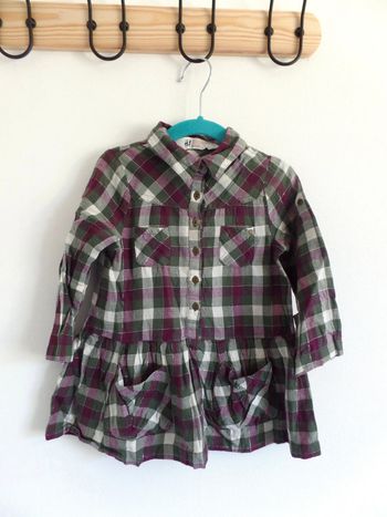 Tunique à carreaux H&M 18/24 mois