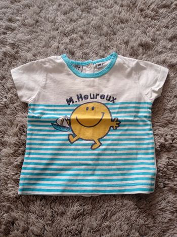 Tee shirt M. Heureux taille 6 mois