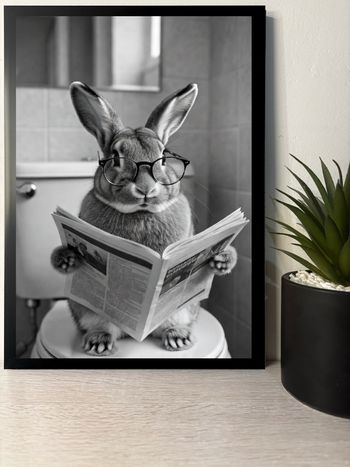 Cadre Déco Original : Lapin Relax