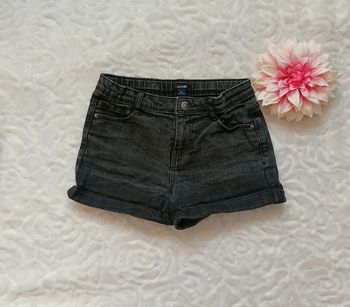Short en jean noir court 9ans