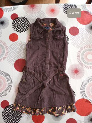 Robe velour Sergent Major taille 5 ans