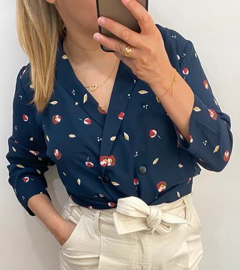 Chemise a fleurs