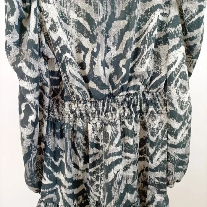 Robe imprimé animalier Retro & Icone – manches longues, taille L A1068 - photo numéro 12