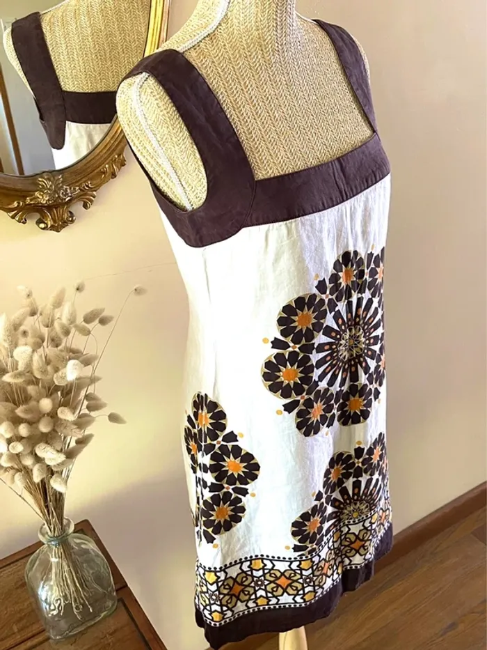 Robe vintage d'Été à Motifs seventies - Promod - Taille 38 - photo numéro 8