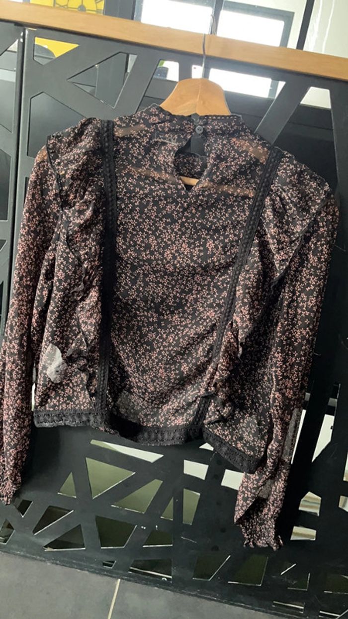 Chemisier blouse transparente taille 38 - photo numéro 3