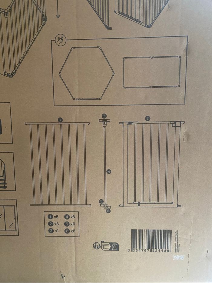 Neuf Grande Barrière de sécurité 360cm Protection pour Enfants/Animaux de Poêle à bois/escaliers - photo numéro 3