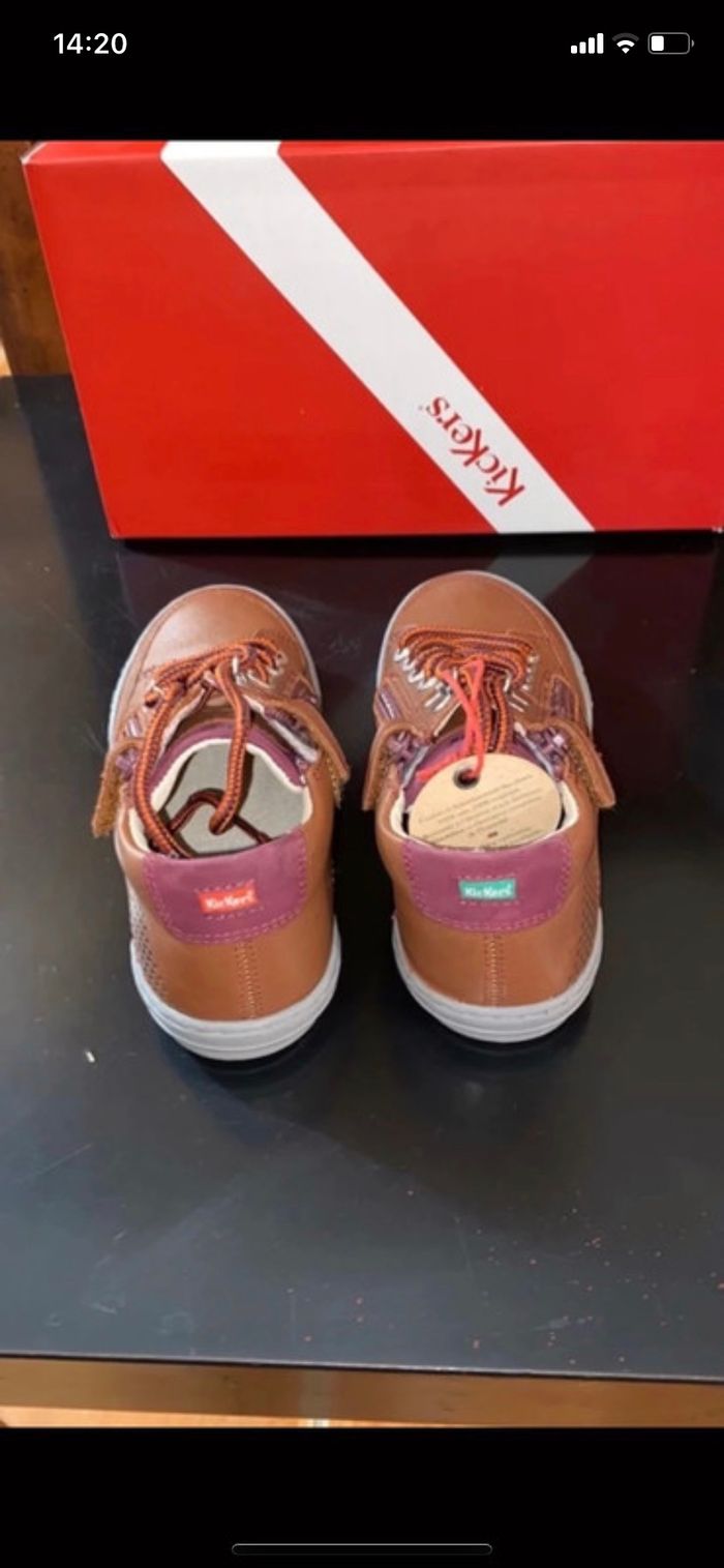 Chaussures kickers camel 30 neuve - photo numéro 4