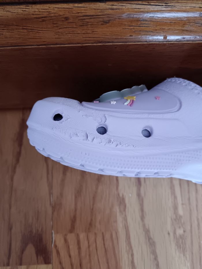 Sabots fourrés chauds type crocs lumineux taille 29 thème licorne - photo numéro 6