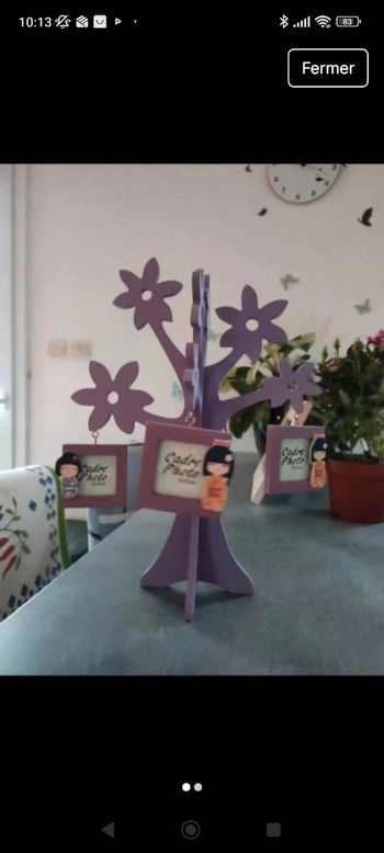 Arbre porte photos décoratif en bois