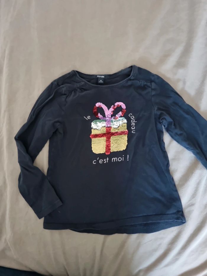 Tee-shirt manches longues à sequins